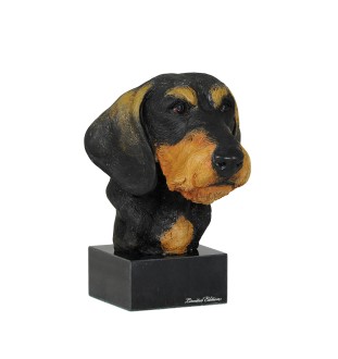 Jamnik szorstkowłosy ręcznie pomalowana statuetka Art-Dog